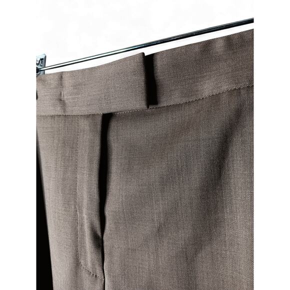 Lafayette 148 New York Irving Pants Size 16 Brown Virgin Wool Blend - Picture 6 of 12